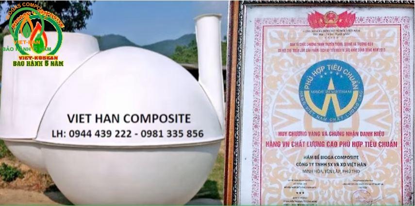 bể biogas composite Việt Hàn